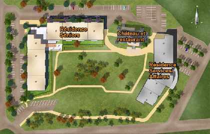 Site Plan - Le Fonserane is the right-hand building